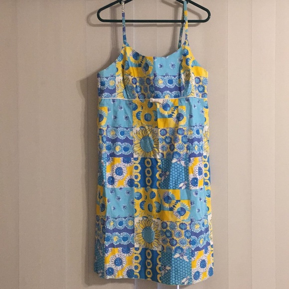 Blue and yellow Lilly Pulitzer sundress - Picture 2 of 4